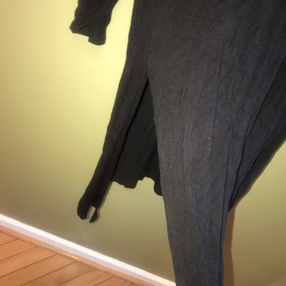 American City Wear Black Hoodie w/Split sides Size XL - Picture 2 of 5